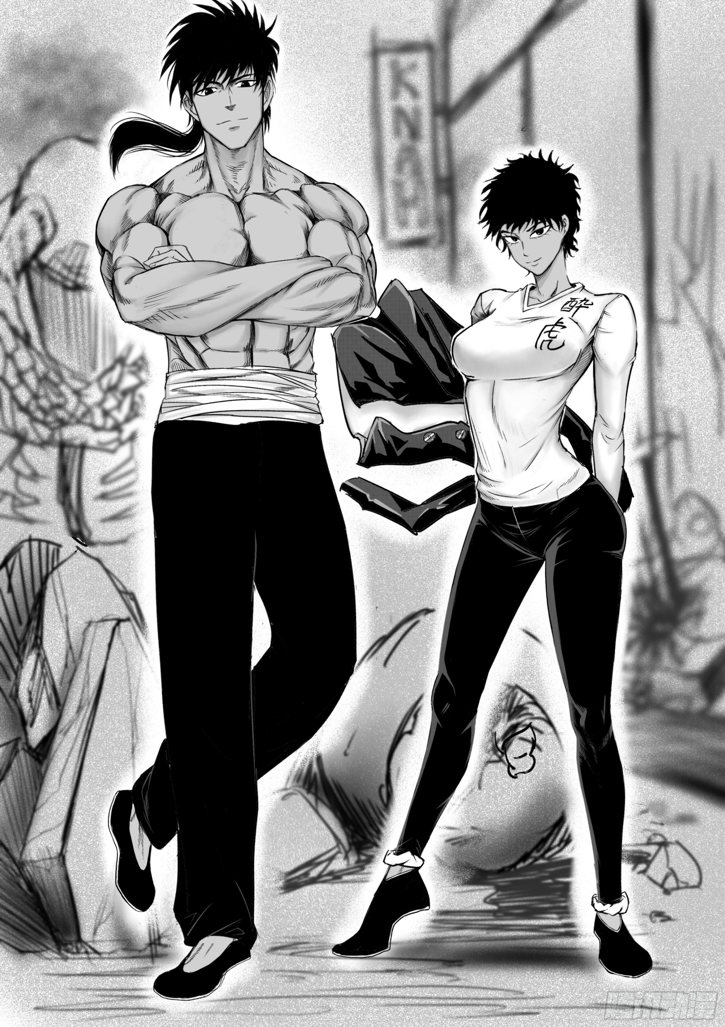 《一拳超人:波罗斯vs饿狼》传漏了两张单图水龙水虎-在线漫画-腾讯