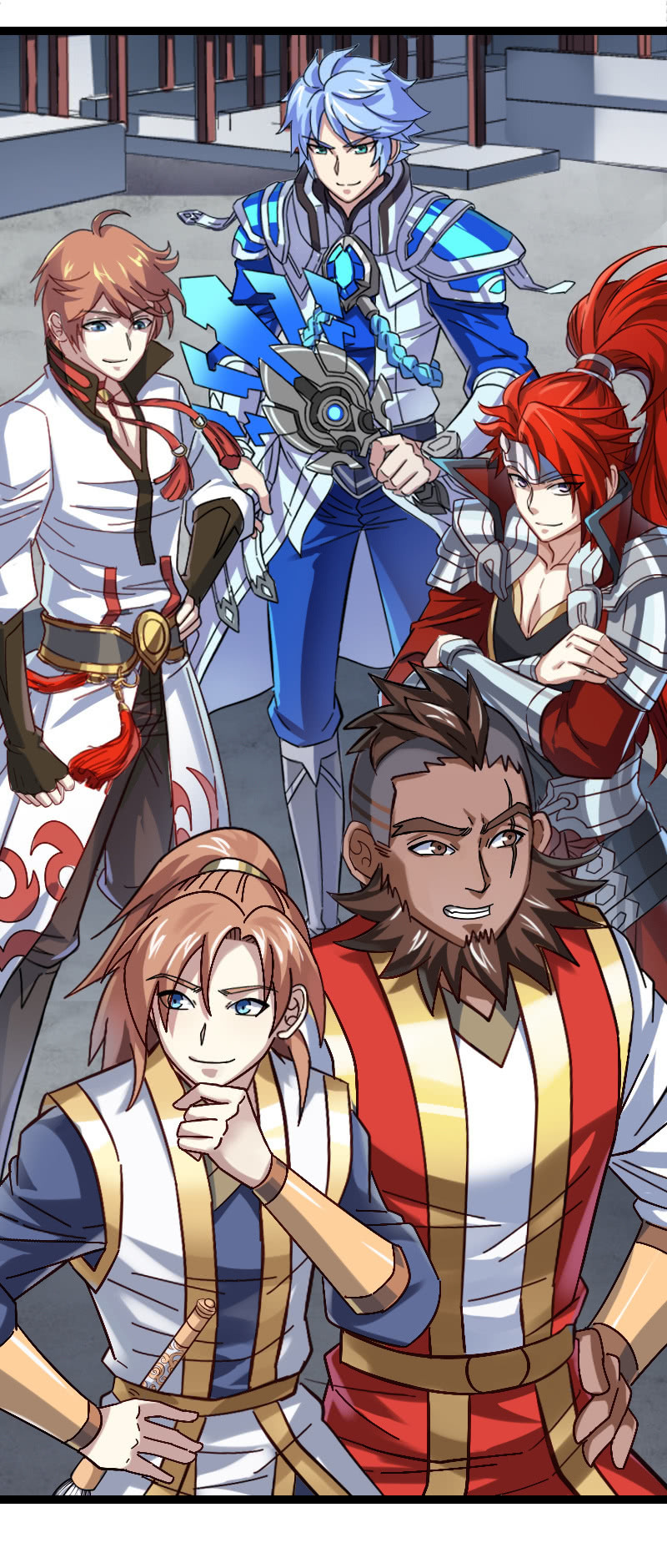 国士韩信,剑仙李白,半神后羿,暗夜血姬,还有十神将,八圣人,三贤者