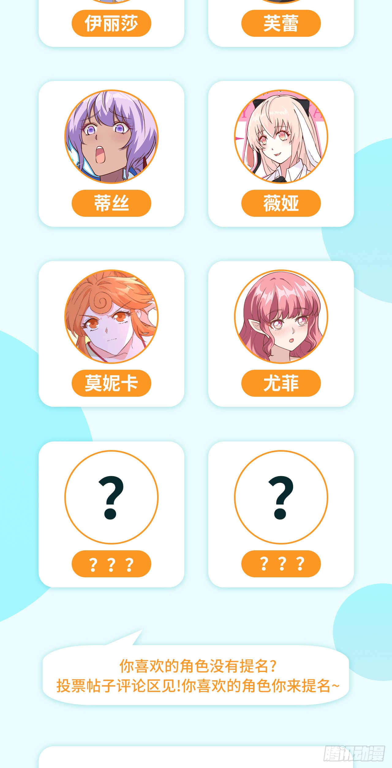 《从今天开始当城主》投票抽抱枕:城主人气角色投票~-在线漫画-腾讯