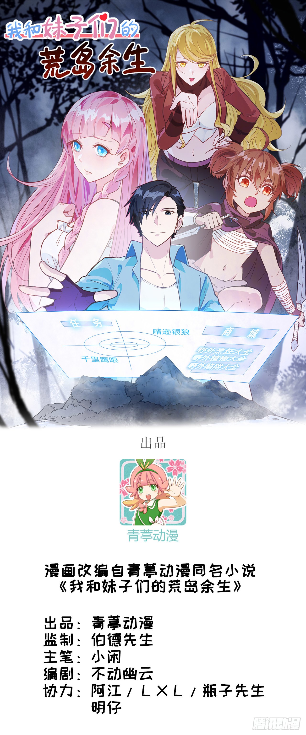 我和妹子们的荒岛余生 054 小学生英语 在线漫画 腾讯动漫官方网站